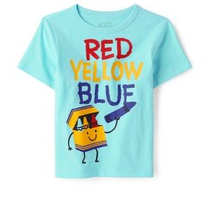NWT Childrens Place “Red Yellow Blue” T-Shirt SOLD